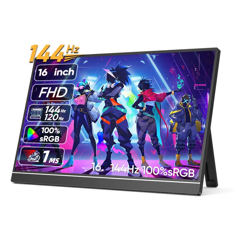 16 colių nešiojamas monitorius 144Hz IPS ekranas nešiojamam kompiuteriui